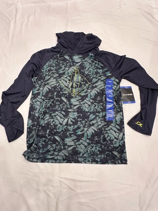 Dakine Other - NWT Dakine Boys Floral Performance Rash Guard Hoodie L 14/16